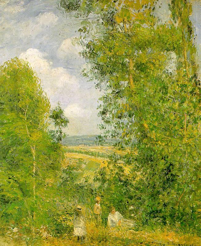 Camille Pissaro Resting in the Woods at Pontoise Germany oil painting art